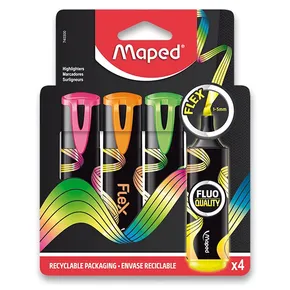 Textmarker Maped Fluo Peps Flex Set mit 4 Farben